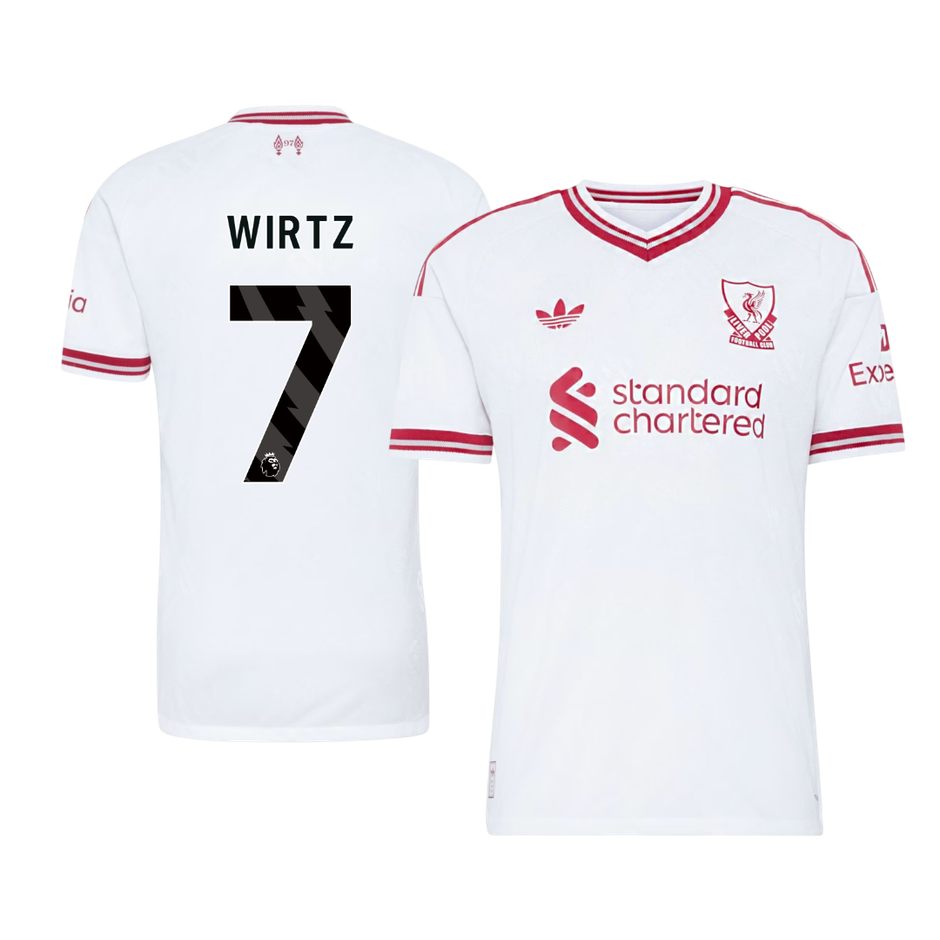 WIRTZ #7 Liverpool Játékos Verzió Idegenbeli Mez 2026/27 Fehér