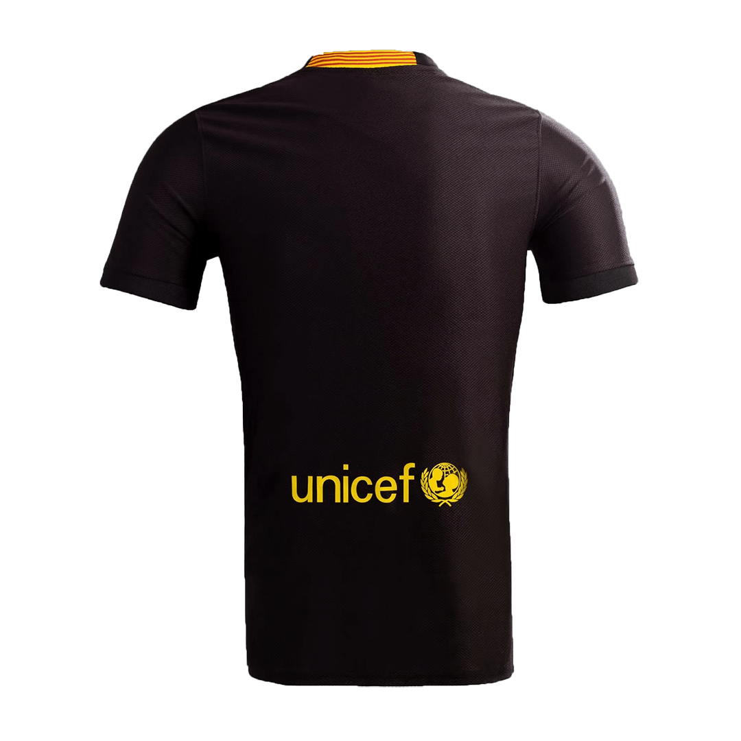 Barcelona Idegenbeli Harmadik Retro Futball Mez 2013/14 Fekete