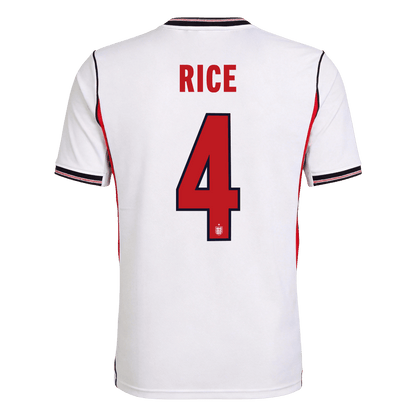 RICE #4 Anglia Hazai Világbajnoki Mez 2026 Fehér
