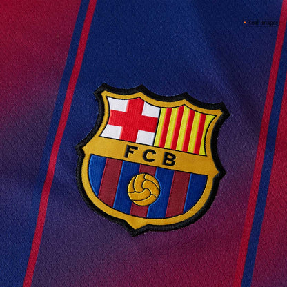 LAMINE YAMAL #10 Barcelona Otthon Soccer Mez 2025/26 Piros&Kék - UCL