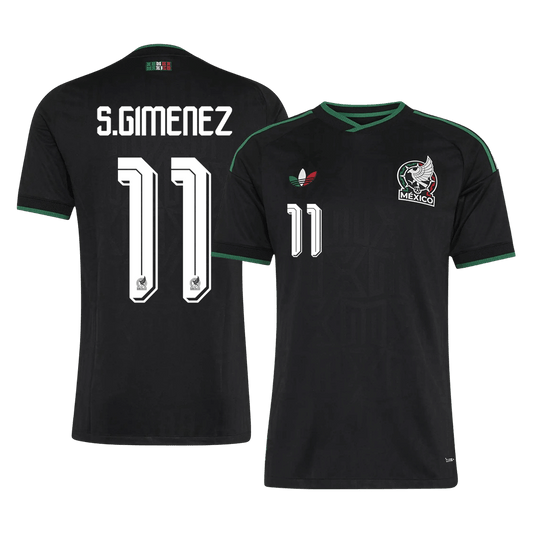 S.GIMENEZ #11 Mexikó Játékos Verzió Harmadik Mez Világbajnoki 2026 Fekete