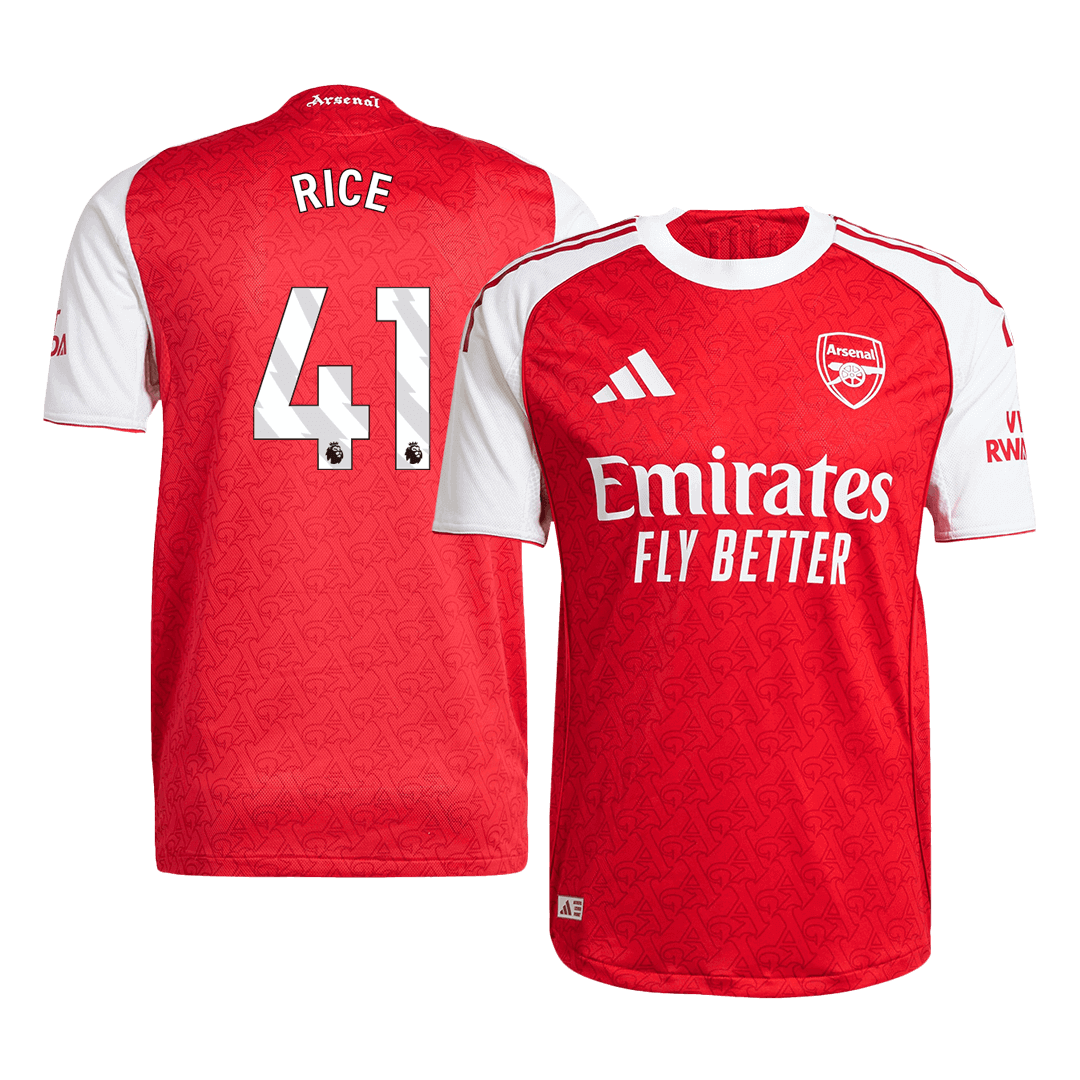 RICE #41 Játékos Arsenal Otthoni Soccer Mez 2025/26 Piros