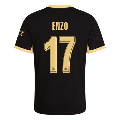 ENZO #17 Manchester City Játékos Verzió Idegenbeli Mez 2026/27 Fekete - UCL