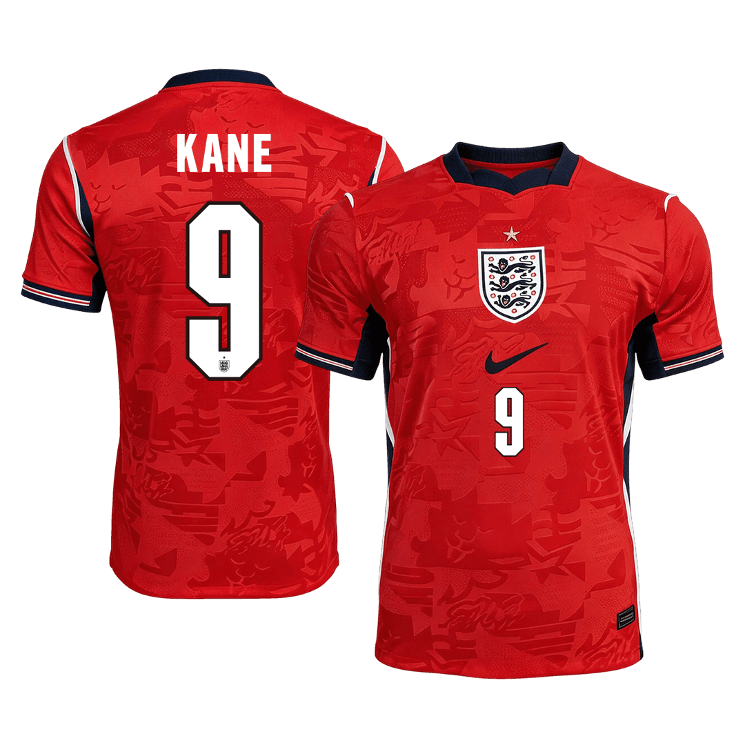 KANE #9 Anglia Játékos Verzió Idegenbeli Mez Világbajnoki 2026 Piros