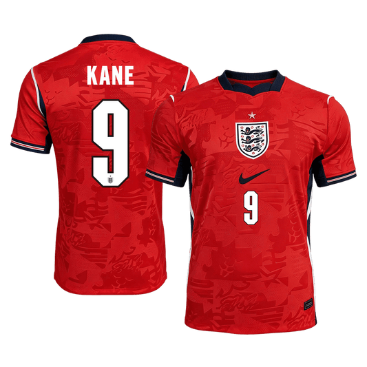 KANE #9 Anglia Játékos Verzió Idegenbeli Mez Világbajnoki 2026 Piros