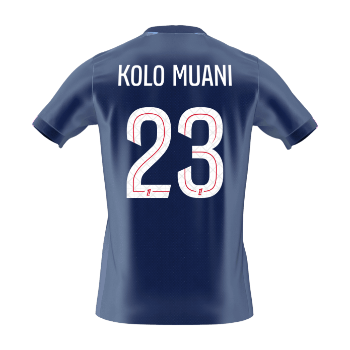 KOLO MUANI #23 PSG Hazai Futball Mez 2025/26 Sötétkék