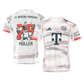 MÜLLER Special #25 Játékos Bayern Munich Idegenbeli Soccer Mez 2025/26 Fehér