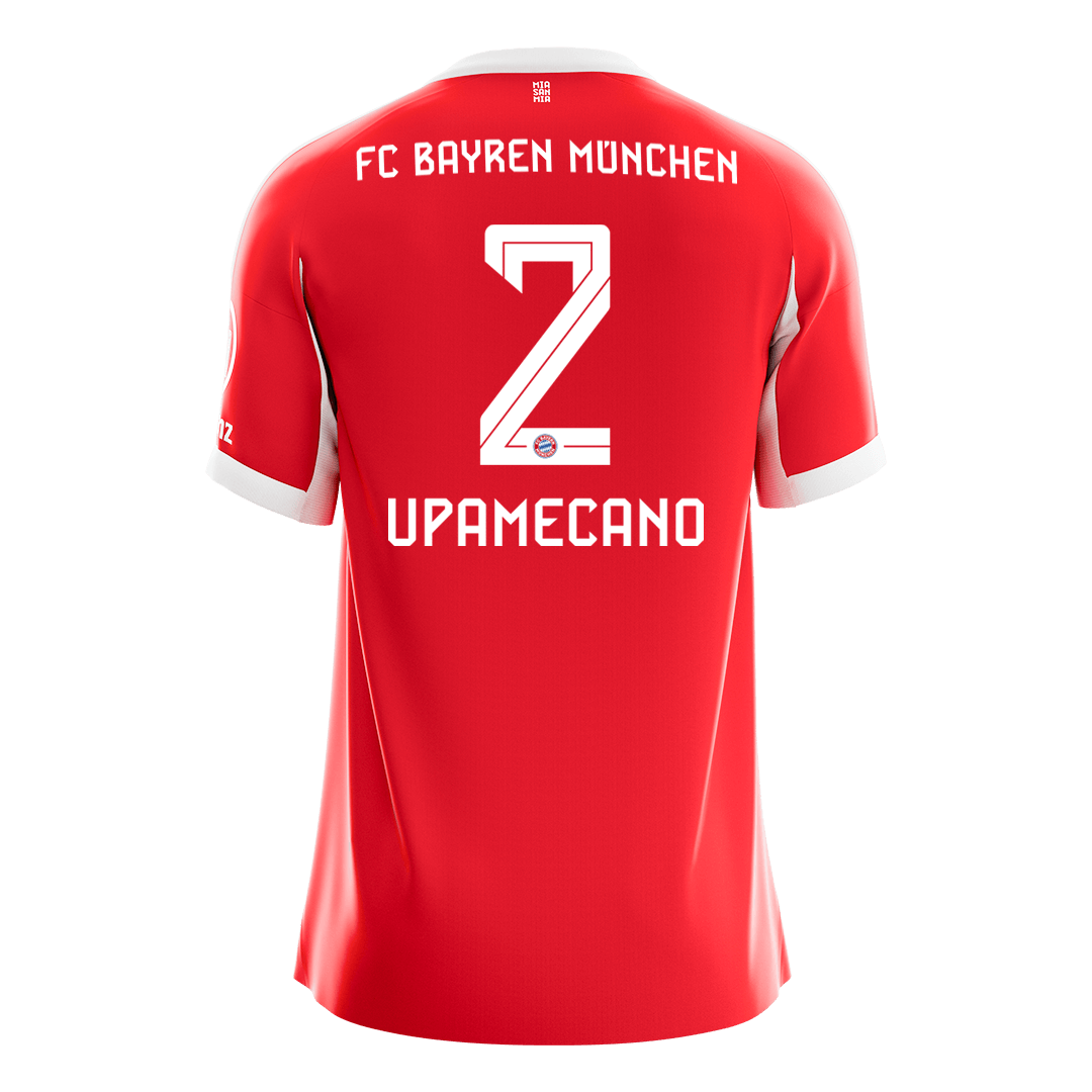UPAMECANO #2 Bayern Munich Hazai Futball Mez 2025/26 Piros
