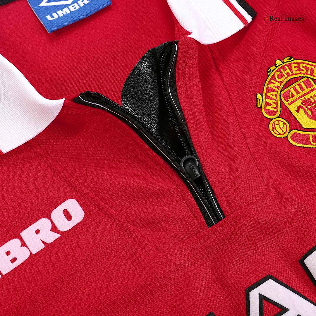 Manchester United Otthon Retro Futball Mez 98/00 Piros