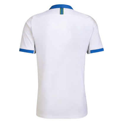 Brazília Idegenbeli Retro Futball Mez 2019 Fehér
