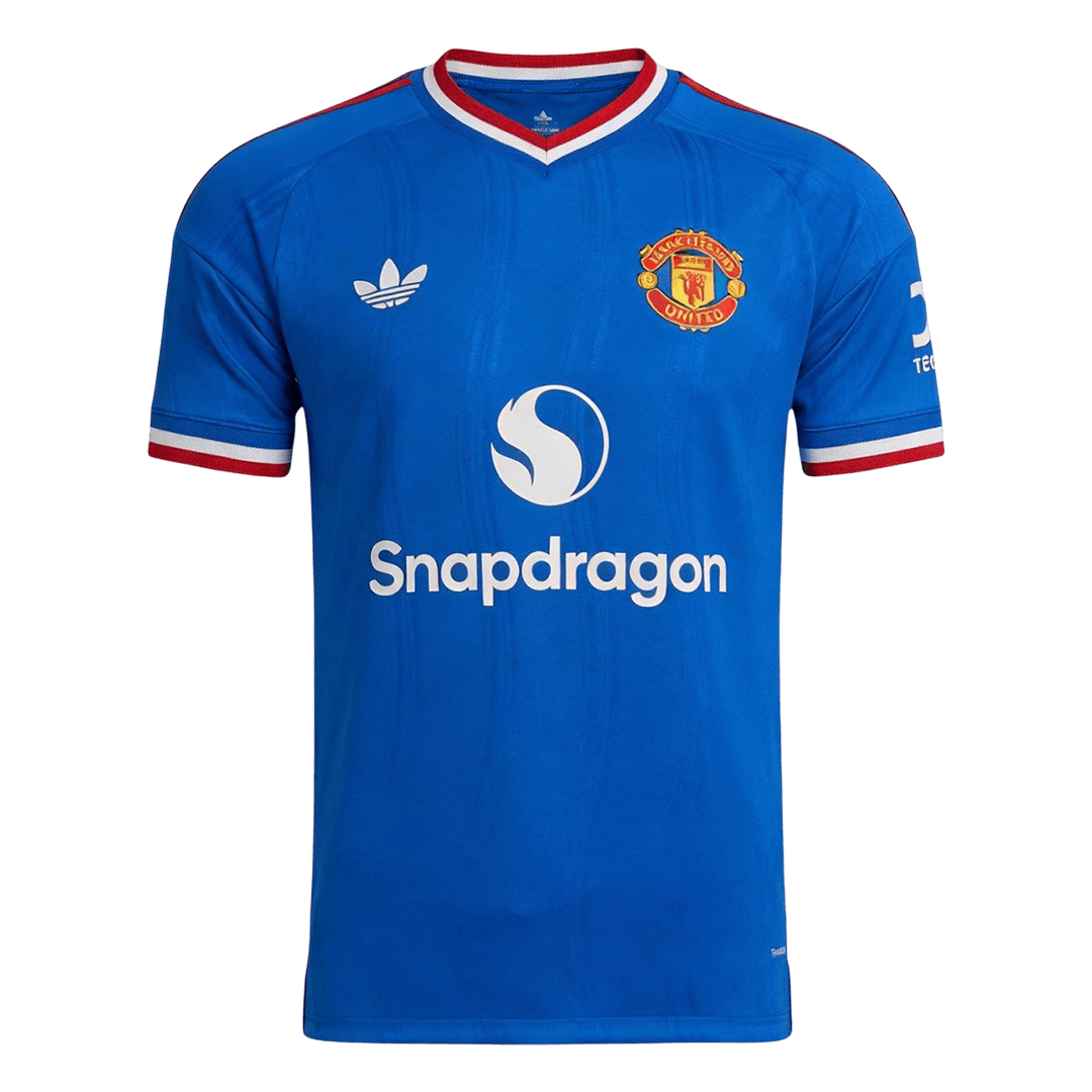 B. FERNANDES #8 Manchester United Játékos Verzió Idegenbeli Mez 2026/27 Kék