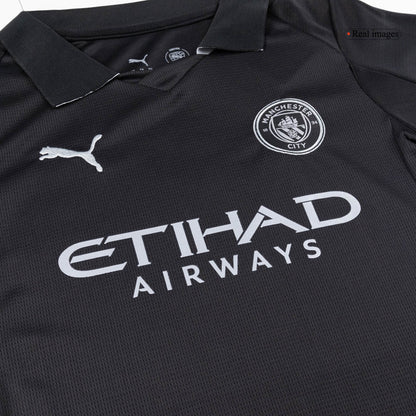 Manchester City Gyerek Idegenbeli Mez Készlet(Mez+Nadrág+Zokni) 2025/26 Fekete