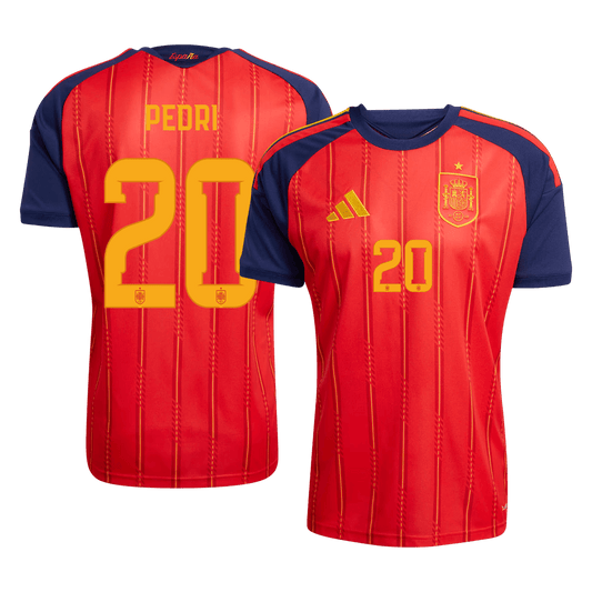 PEDRI #20 Spanyolország Hazai Futball Világbajnoki 2026 Piros
