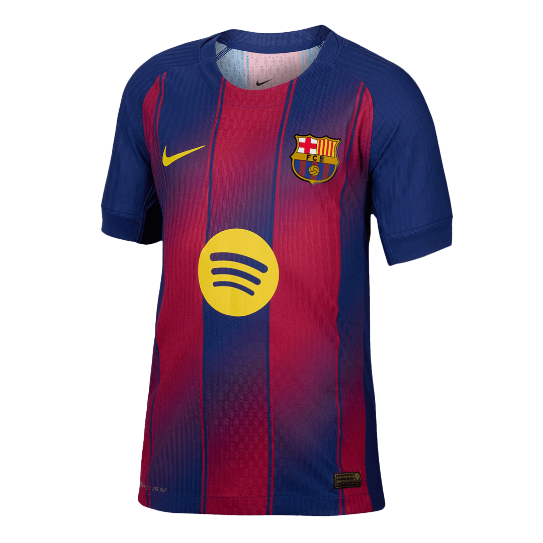 Játékos  Barcelona Otthon Soccer Mez 2025/26 Piros&Kék