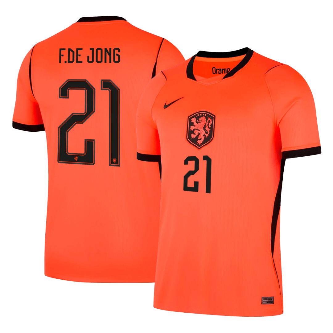 F.DE JONG #21 Hollandia Hazai Mez 2026 Narancs