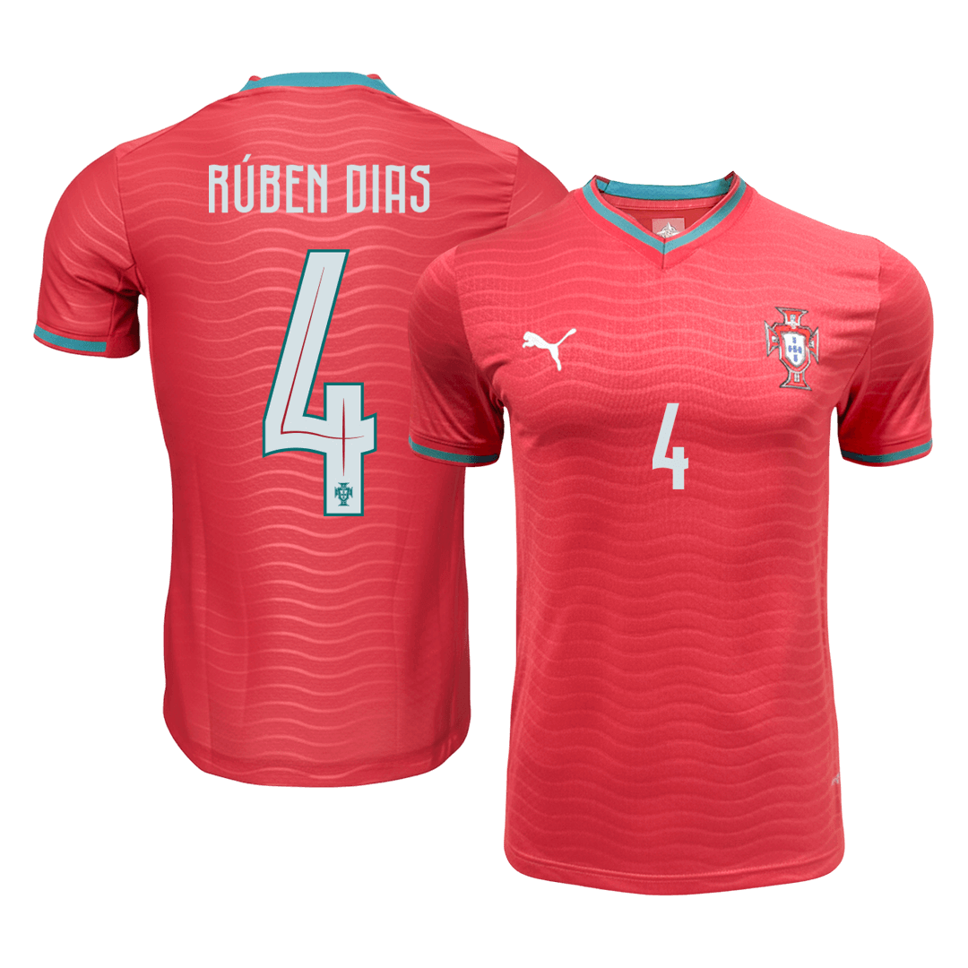 RÚBEN DIAS #4 Portugal Játékos Verzió Hazai Mez World Cup 2026 Piros