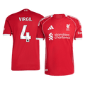 VIRGIL #4 Játékos Liverpool Otthon Soccer Mez 25/26 Piros