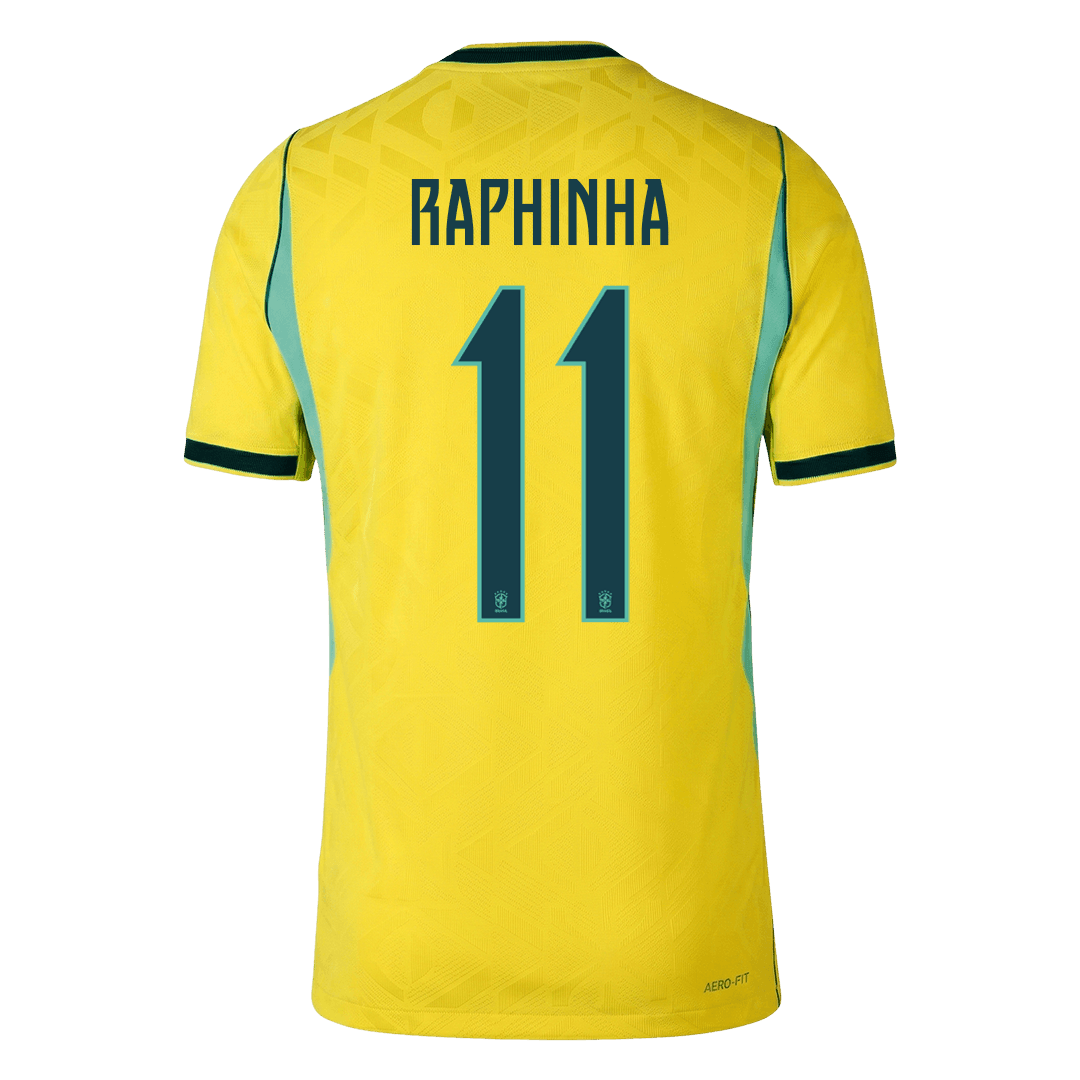 RAPHINHA #11 Brazília Játékos Verzió Hazai Mez Világbajnoki 2026 Sárga