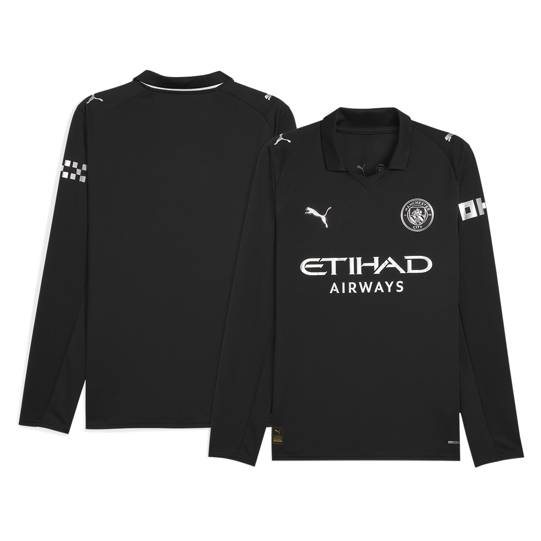 Manchester City 
 Idegen 
Hosszú Ujjú Futball Mez 
2025/26 
 Fekete