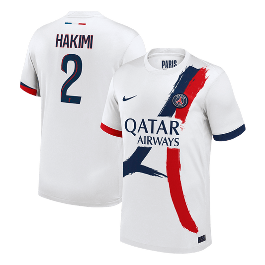HAKIMI #2 PSG Játékos Idegenbeli Mez 2025/26 Fehér
