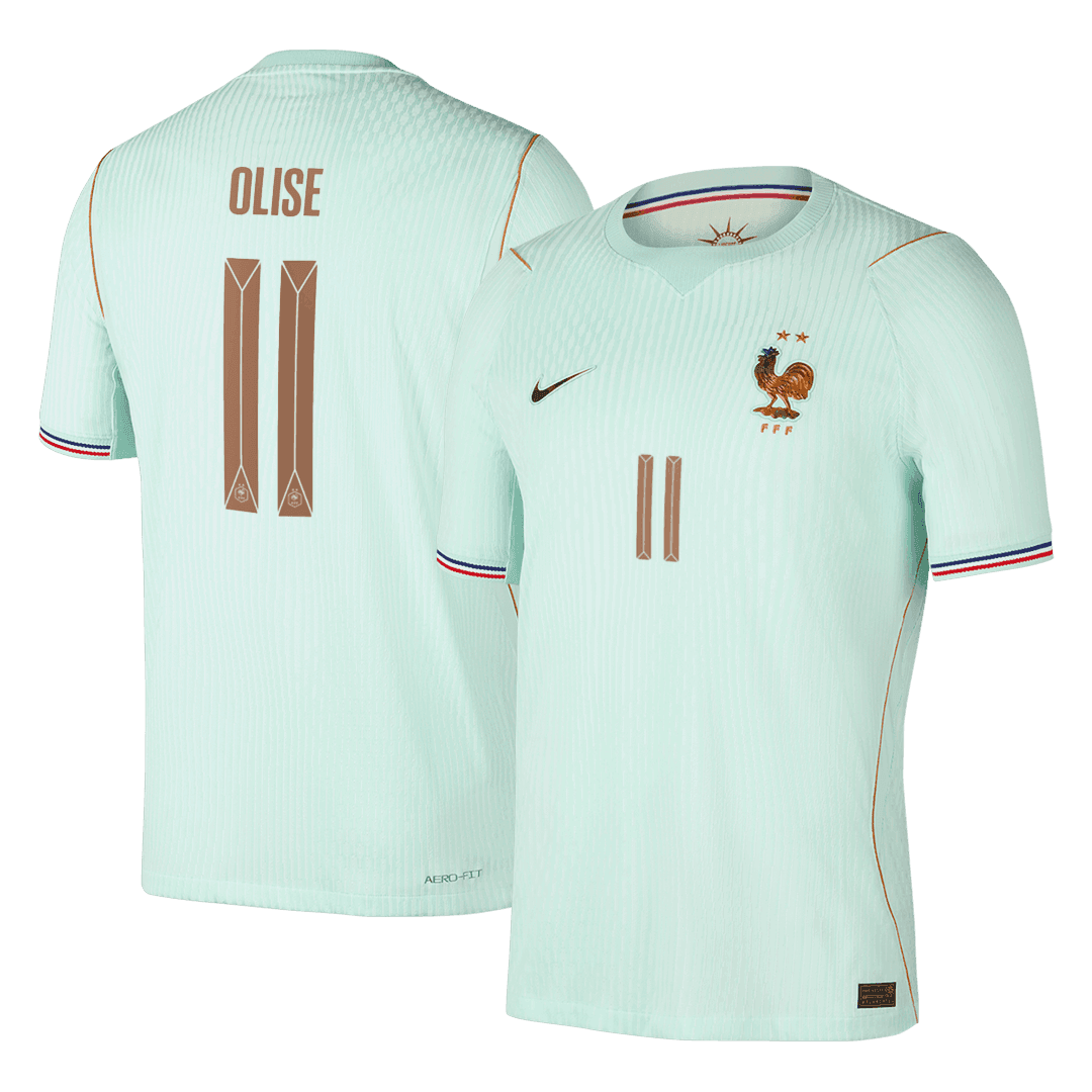 OLISE #11 Franciaország Játékos Verzió Idegenbeli Mez Világbajnoki 2026 Zöld