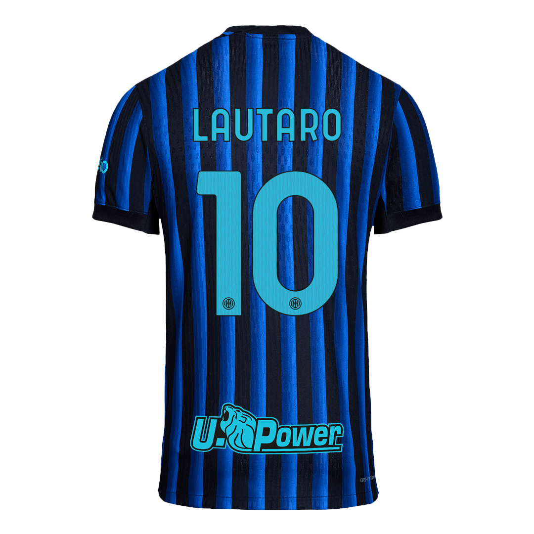 LAUTARO #10 Játékos Inter Milan Otthon Soccer Mez 2025/26 Kék&Fekete