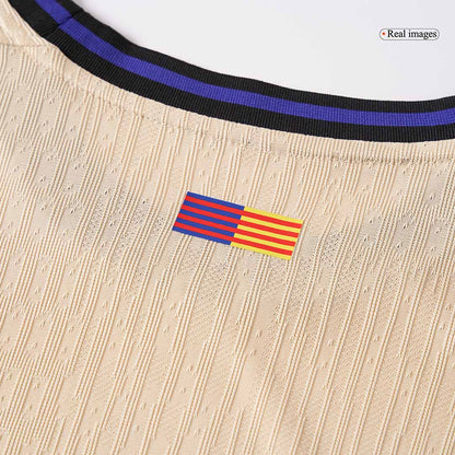 RAPHINHA #11 Játékos Barcelona Idegenbeli Soccer Mez 2025/26 Sárga - UCL