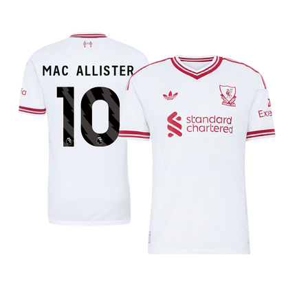MAC ALLISTER #10 Liverpool Játékos Verzió Idegenbeli Mez 2026/27 Fehér