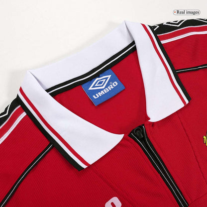 Manchester United Otthon Retro Futball Mez 98/00 Piros