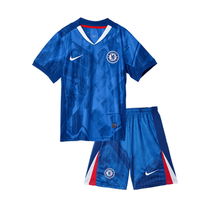 Gyerekeknek Chelsea Otthon Soccer Mez Készlet(Mez+Rövidnadrág) 2025/26 Kék