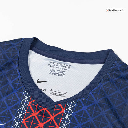 【Szuper Jó Minőségű】KVARATSKHELIA #7 PSG Otthon Soccer Mez 2025/26 Haditengerészet